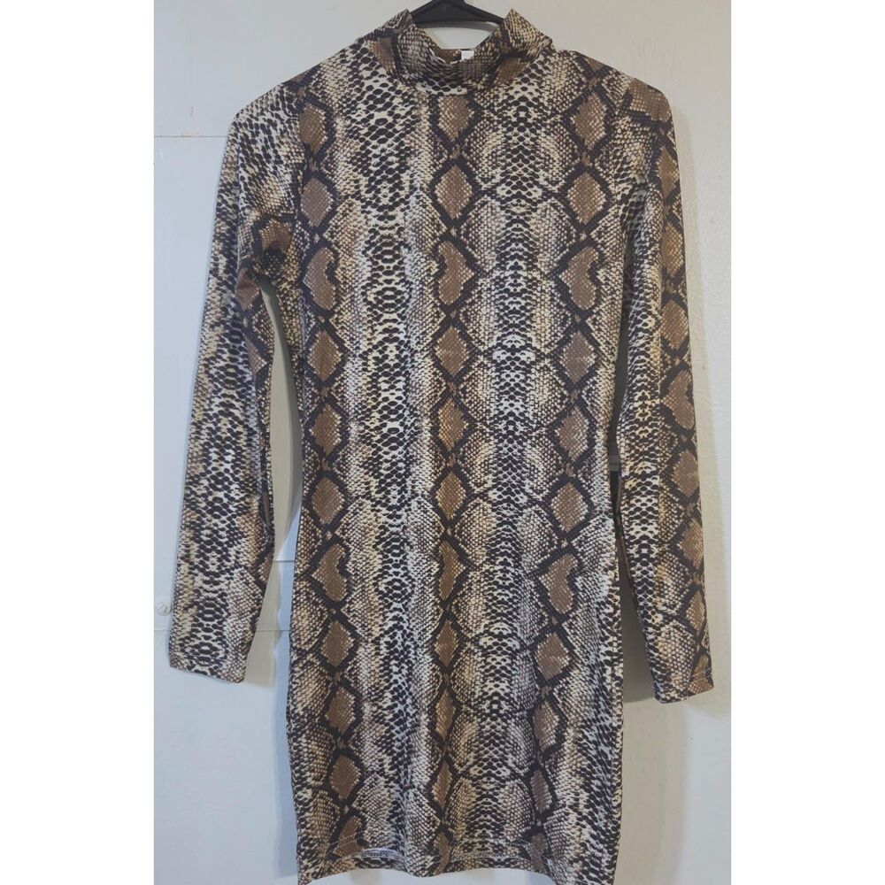 Snake print dress